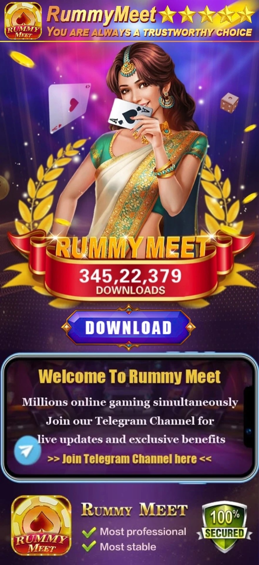 Rummy Meet APK Download Banner